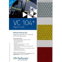 VC104+ Reflexite RIGID GRADE reflective Stripe (ECE104 Class C) Colour Card