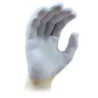 White Seamless Polyester Vehicle Wrapping Gloves Large Supplied As A Pair