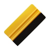 LIDCO 150mm Poly Blend Yellow Squeegee With Standard Felt Buffer.