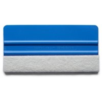 150mm Lidco poly blend blue squeegee with white premium felt edge