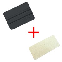 LM10-SQ Black Plastic Omega Squeegee (100mm) with a self Adhesive felt Strip