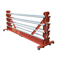 Mobile Rack System For 8 Rolls on 3" Cores, Supplied With Media Poles.                                                                 