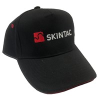 SKINTAC Black Cap With Red Contrast