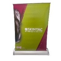 Skintac Desktop Banner Stand 300mm Wide x 400mm High