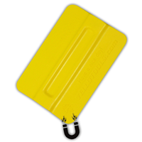 Yellotools 100mm Shore 70 Plastic Blend Yellow Antistatic Magnetic Squeegee