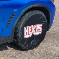 Wheel cover set (x4) HEXIS Branded