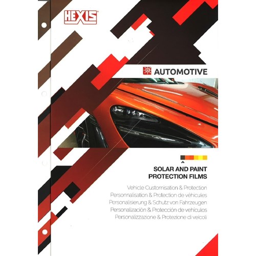 HEXIS Automotive Solar and Paint Protection Films Colour Card