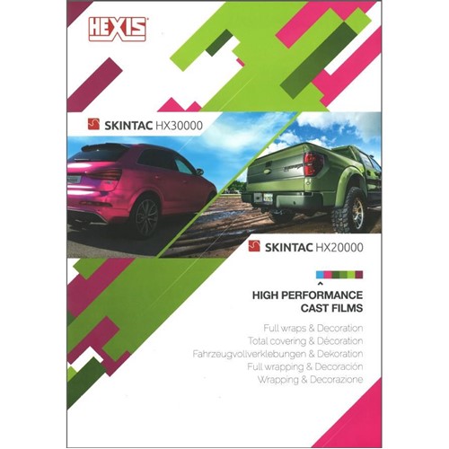 HEXIS HX20000/HX30000 series colour card A4