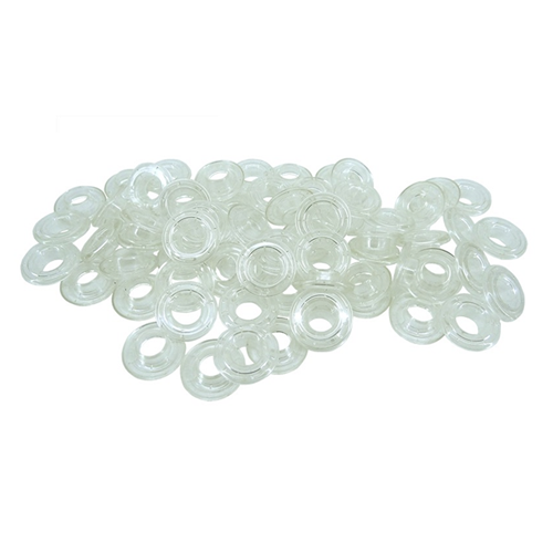 1000 x 12mm Clear Plastic Eyelets For PVC Banner For Use With EYEPRESS12.