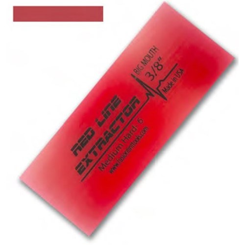 FUSION 125mm RED LINE EXTRACTOR BIG MOUTH 9.5mm Thick No Bevel Squeegee