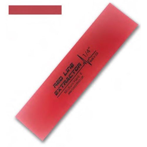 FUSION 200mm RED LINE EXTRACTOR 6.3mm Thick No Bevel Squeegee