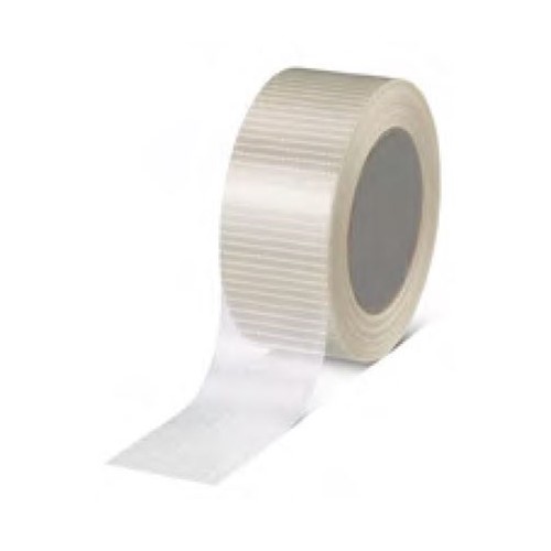 HEXIS Cross Weave Filament Clear Parcel Tape