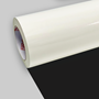 White Gloss Polymeric Black Adhesive Removable